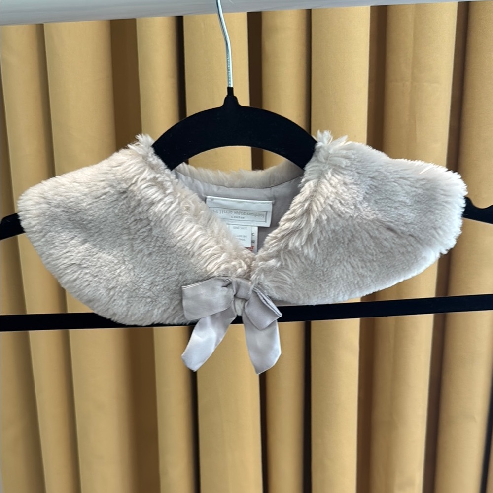 Faux Fur Collar with Bow